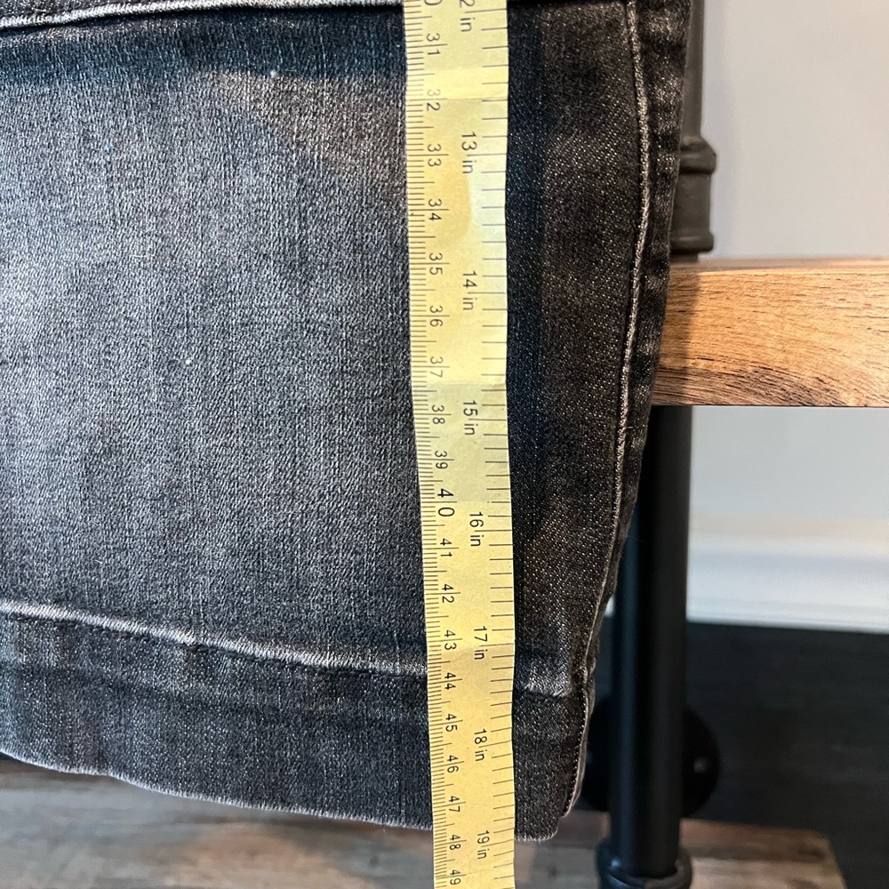 White House Black Market Denim Button-Front Skirt - Picture 10 of 11